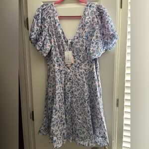 Women’s Large purple floral dress NWT